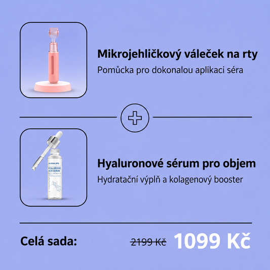 Sada Softly: Váleček pro plnější rty + hyaluronové sérum (zdarma)